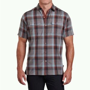 Kühl Response Plaid Short Sleeve Shirt Size Small